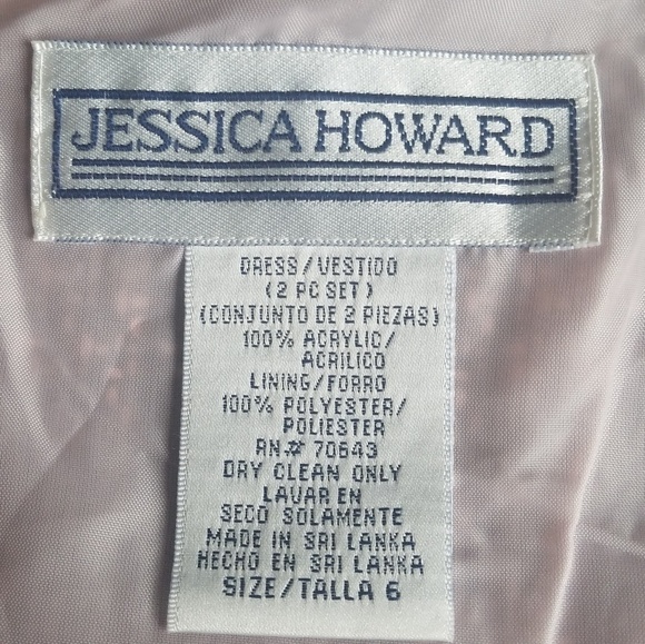 ❤Jessica Howard pink and gray Tweed dress size 6 - Picture 7 of 7